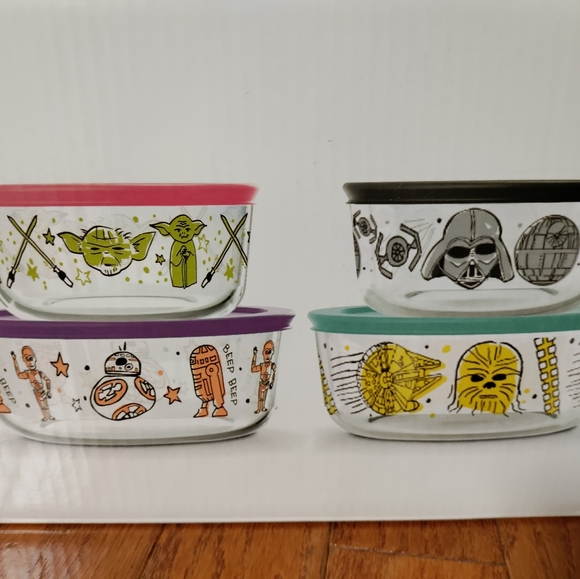 Star Wars Pyrex Food Storage 8 pieces Set - Picture 3 of 3
